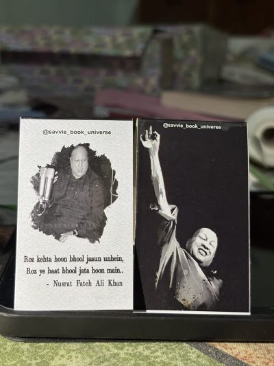 Nusrat Fateh Ali Khan ( set of 2 Bookmarks )